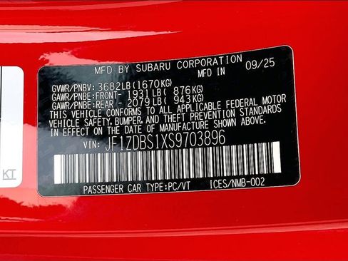 New 2025 Subaru BRZ tS image 7