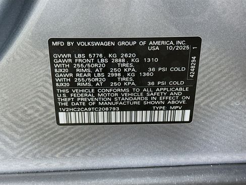 Used 2026 Volkswagen Atlas Cross Sport SE AWD/4WD image 40