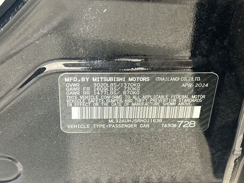 Used 2024 Mitsubishi Mirage ES FWD image 12