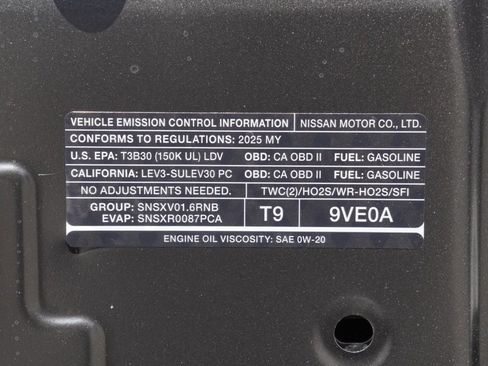 New 2025 Nissan Versa S image 25