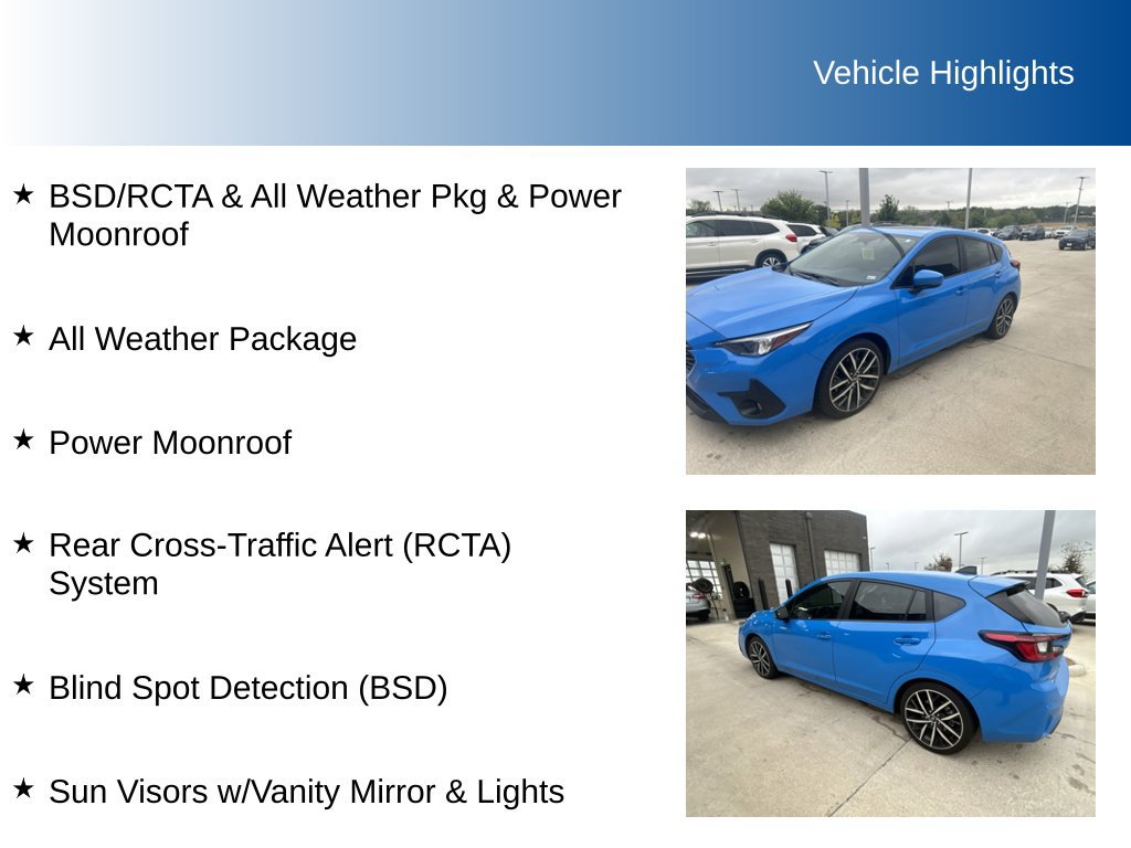 Used 2024 Subaru Impreza 2.0i Sport AWD/4WD image 5
