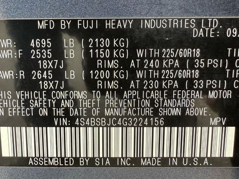 Used 2016 Subaru Outback 2.5i Limited w/ Popular Package #4 image 49