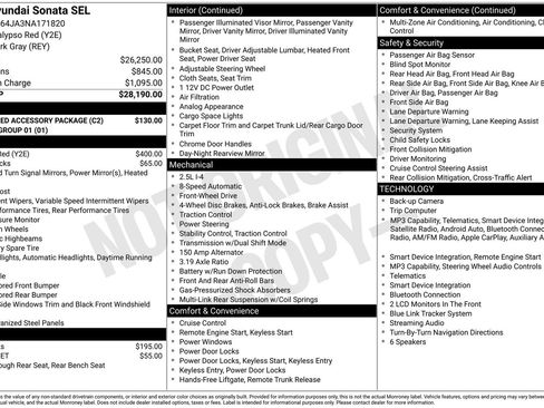 Used 2022 Hyundai Sonata SEL w/ Preferred Accessory Package FWD image 28