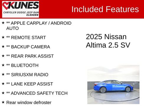 Used 2025 Nissan Altima 2.5 SV FWD image 2