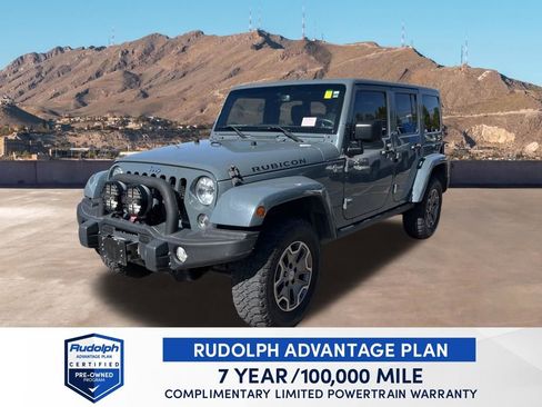 Used 2015 Jeep Wrangler Unlimited Rubicon w/ Connectivity Group AWD/4WD image 1
