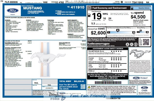 New 2026 Ford Mustang GT Premium w/ GT Performance Package RWD image 5