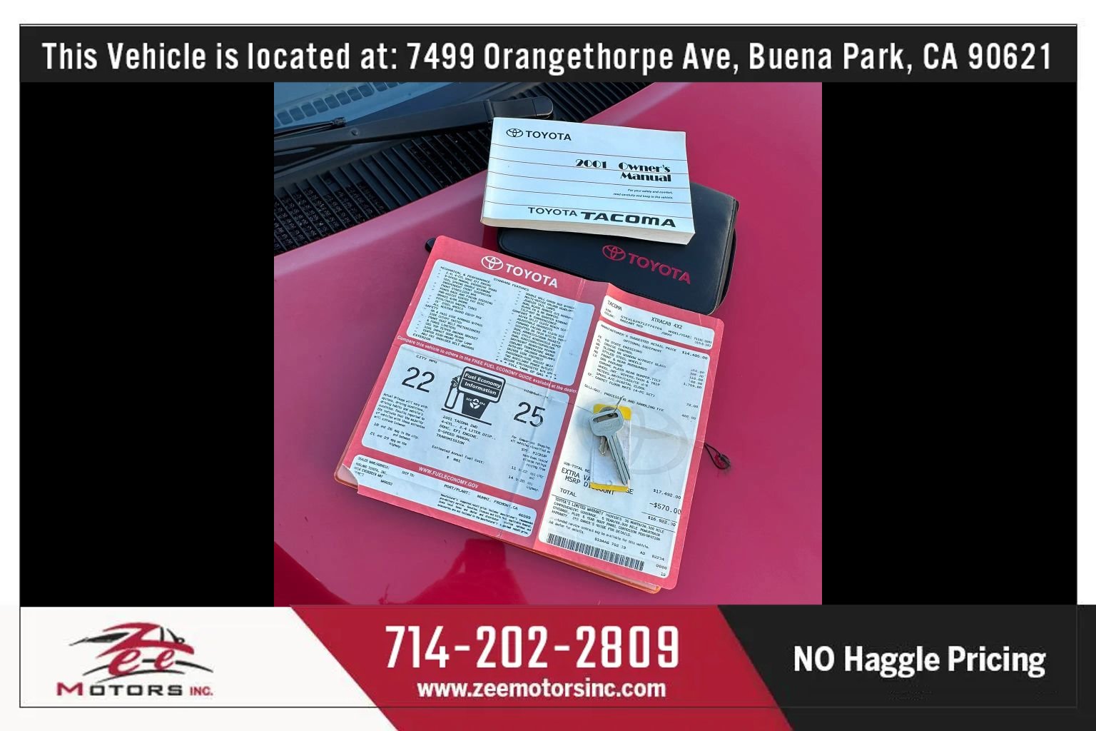 Used 2001 Toyota Tacoma 2WD Xtracab w/ SR5 Pkg w/ Chrome Pkg image 35