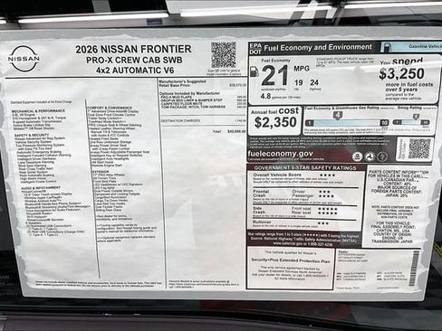 New 2026 Nissan Frontier Pro-X RWD image 43