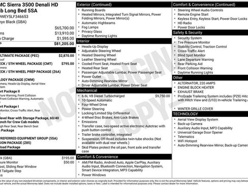 Certified 2020 GMC Sierra 3500 Denali w/ Denali Ultimate Package image 5