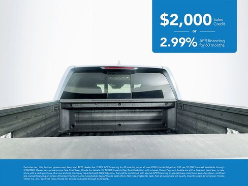 New 2026 Honda Ridgeline RTL image 9