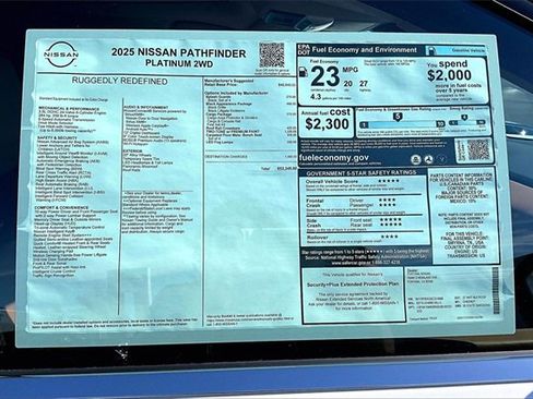 New 2025 Nissan Pathfinder Platinum image 14