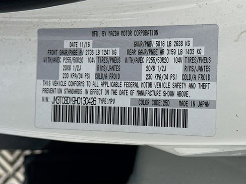 Used 2017 MAZDA CX-9 Grand Touring image 12