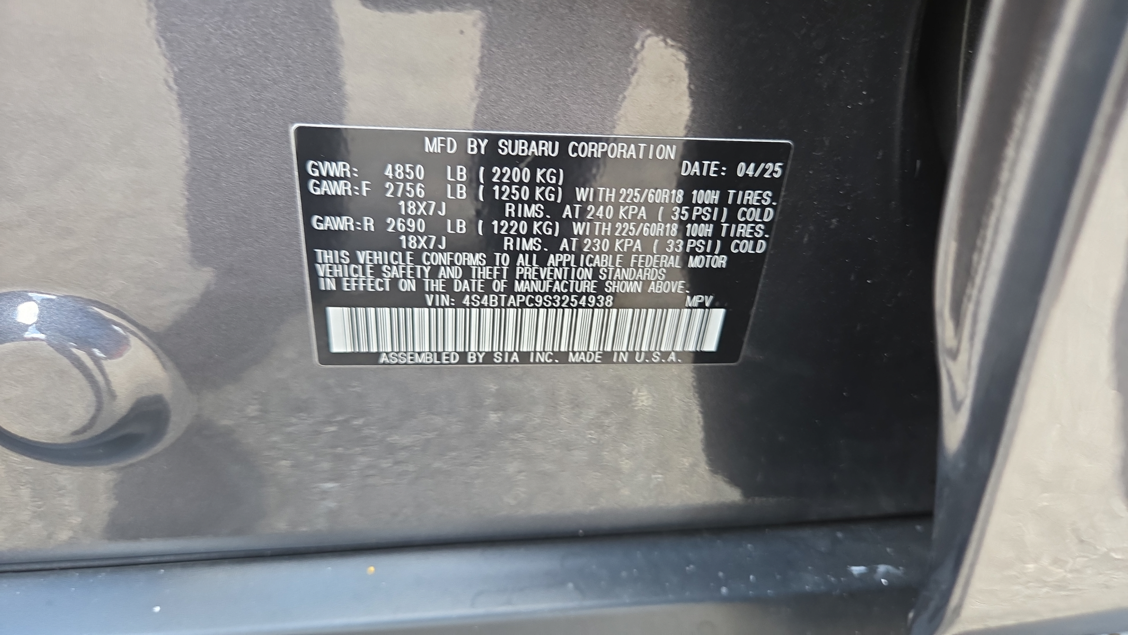 Used 2025 Subaru Outback Touring AWD/4WD image 25