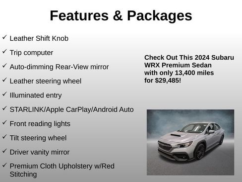 Used 2024 Subaru WRX Premium AWD/4WD image 25