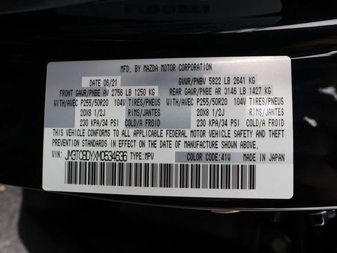 Used 2021 MAZDA CX-9 Grand Touring AWD/4WD image 49