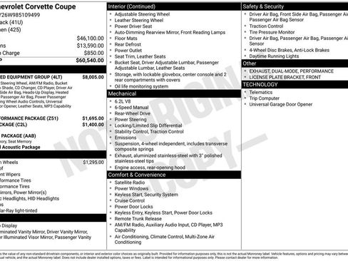 Used 2008 Chevrolet Corvette Coupe w/ Preferred Equipment Group RWD image 8