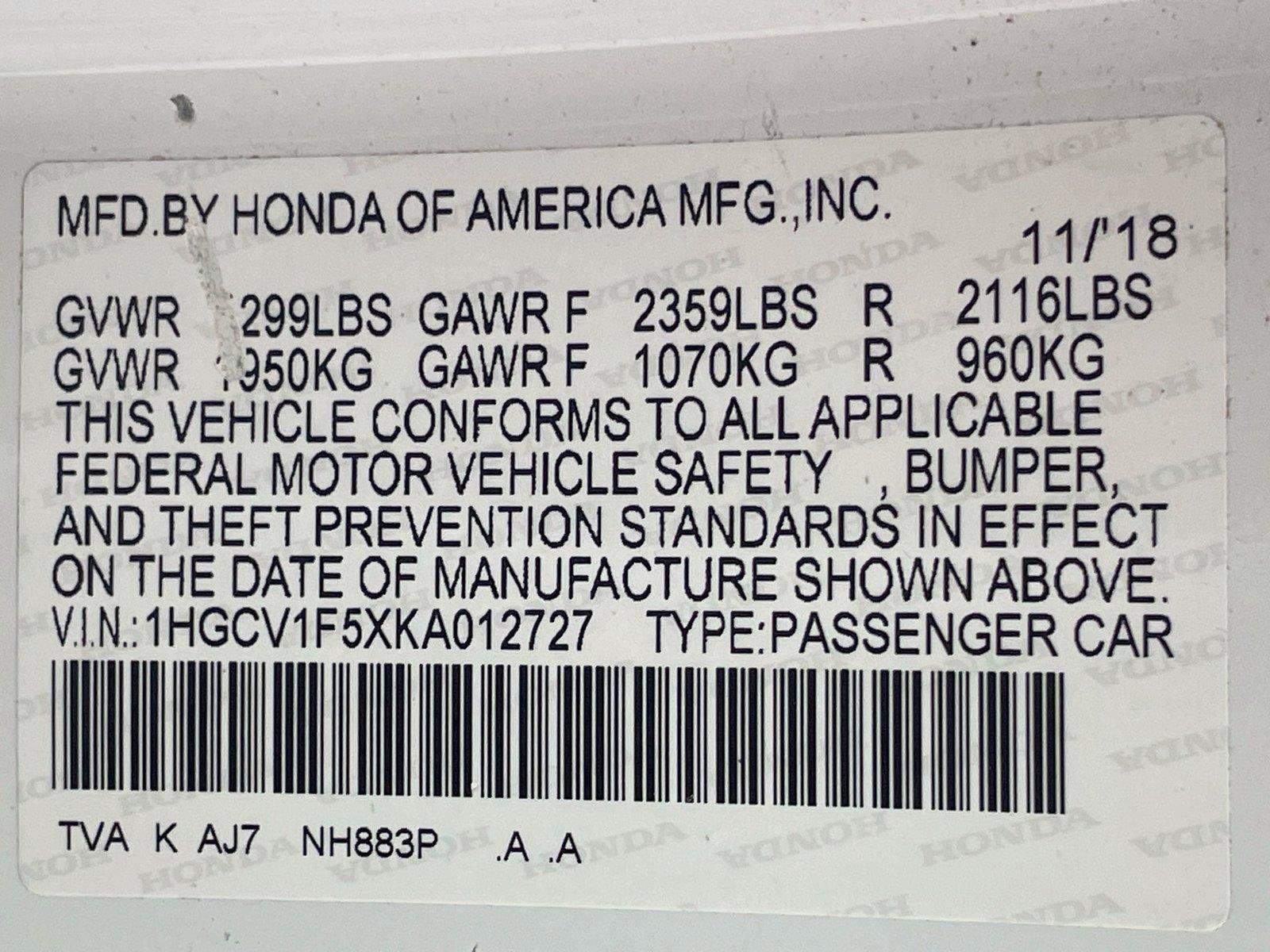 Used 2019 Honda Accord EX-L image 35
