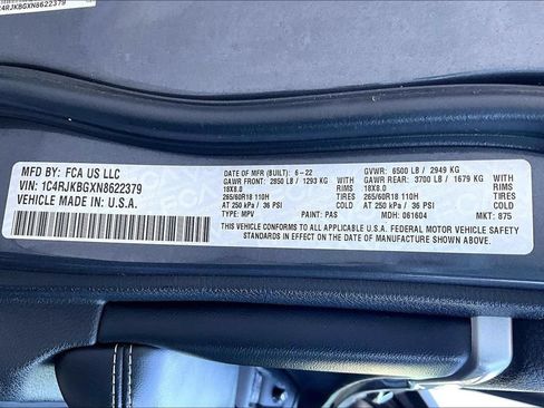 Used 2022 Jeep Grand Cherokee L Limited AWD/4WD image 34