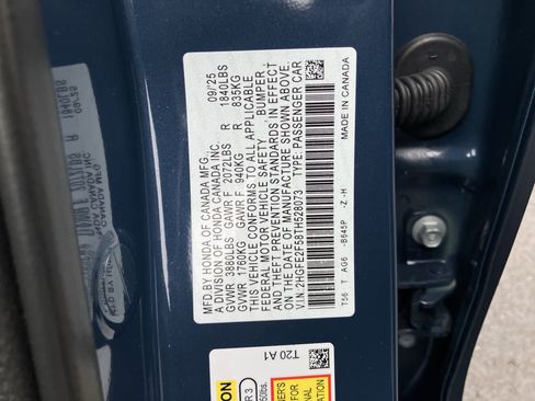 Certified 2026 Honda Civic Sport image 37