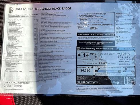New 2025 Rolls-Royce Ghost Black Badge image 12