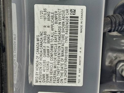 Used 2024 Honda Civic EX image 38