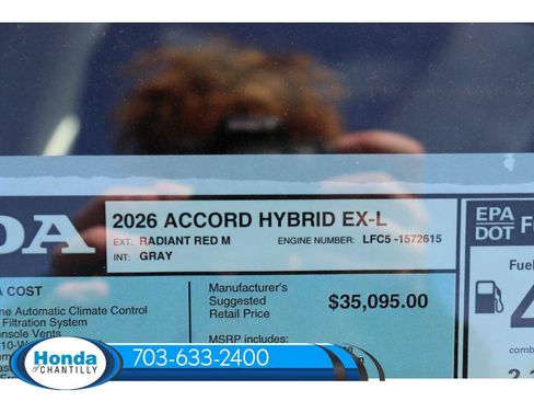 New 2026 Honda Accord Hybrid EX-L image 30