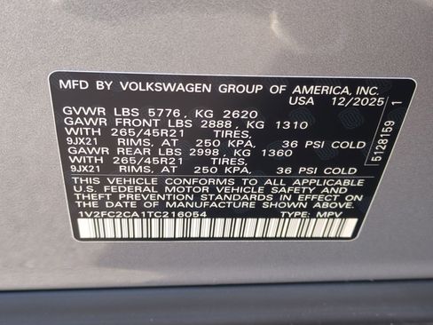 New 2026 Volkswagen Atlas Cross Sport SEL Premium R-Line AWD/4WD image 21