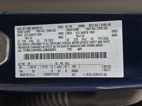 Used 2020 Ford Escape SEL image 32