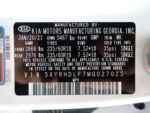 Certified 2021 Kia Sorento EX w/ Panoramic Sunroof Package image 11