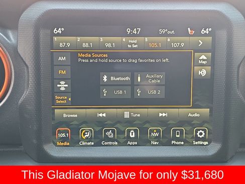 Used 2022 Jeep Gladiator Mojave w/ Cold Weather Group image 30