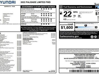 Used 2022 Hyundai Palisade Limited w/ Cargo Package