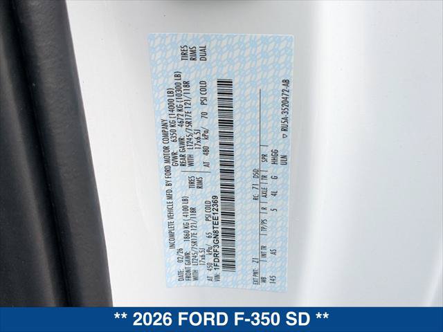 New 2026 Ford F350 XL w/ XL Chrome Package RWD image 18