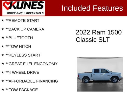 Used 2022 RAM 1500 Classic SLT AWD/4WD image 2