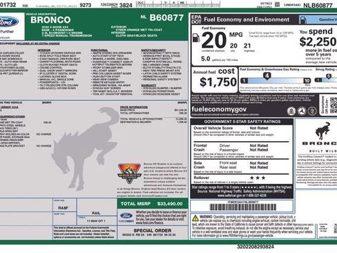 Certified 2022 Ford Bronco 2-Door AWD/4WD image 11