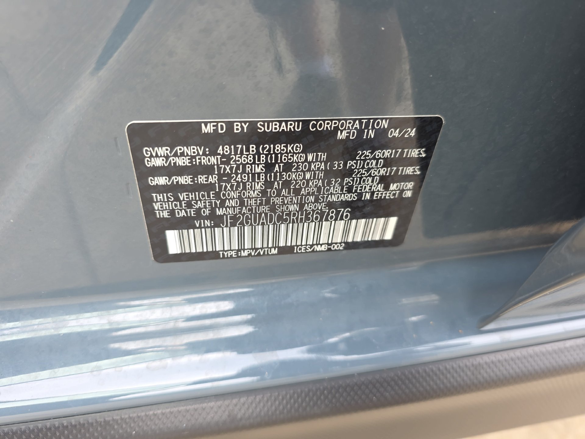 Used 2024 Subaru Crosstrek 2.0i Premium AWD/4WD image 32