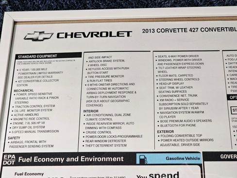 Used 2013 Chevrolet Corvette 427 w/ 1SC Preferred Equipment Group image 30