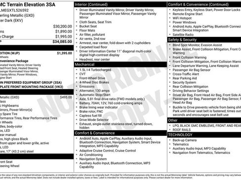 New 2026 GMC Terrain Elevation w/ Black Edition FWD image 6