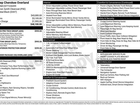 New 2026 Jeep Cherokee Overland w/ Trailer Tow Group AWD/4WD image 2