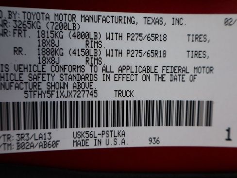 Used 2018 Toyota Tundra Limited w/ Limited Premium Package AWD/4WD image 47