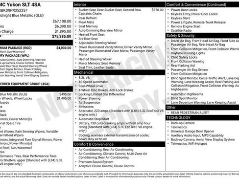 Certified 2023 GMC Yukon SLT w/ SLT Premium Package AWD/4WD image 8