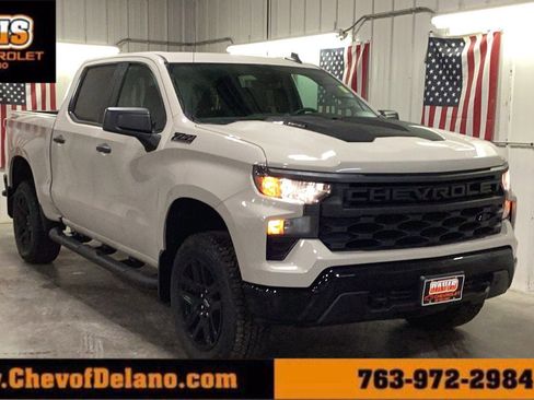 New 2026 Chevrolet Silverado 1500 Custom Trail Boss w/ Turbomax Blackout Package AWD/4WD image 1