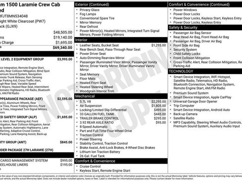 Used 2021 RAM 1500 Laramie AWD/4WD image 2