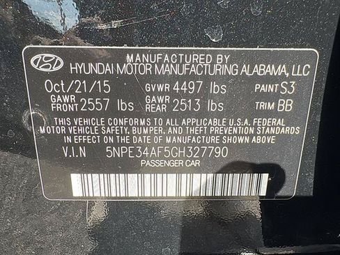 Used 2016 Hyundai Sonata Limited w/ Option Group 04 FWD image 36