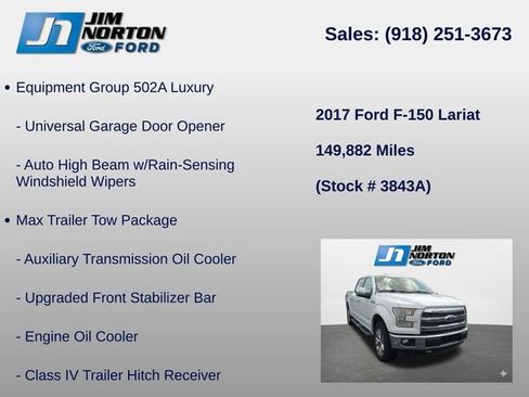 Used 2017 Ford F150 Lariat w/ Equipment Group 502A Luxury AWD/4WD image 15