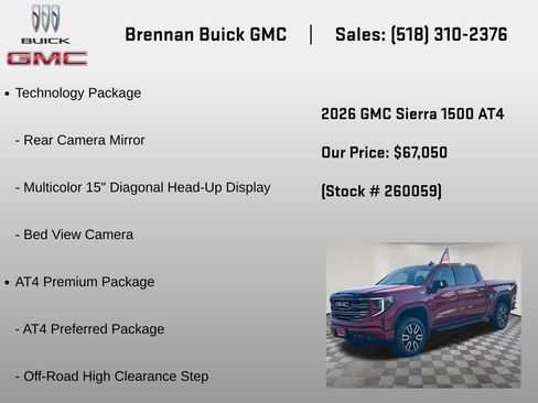 New 2026 GMC Sierra 1500 AT4 w/ AT4 Premium Package AWD/4WD image 6