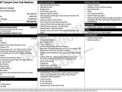 Used 2019 GMC Canyon 2WD Crew Cab w/ Convenience Package image 6