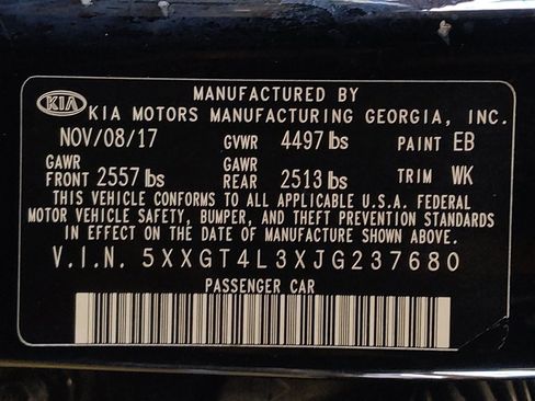 Used 2018 Kia Optima S w/ Panoramic Sunroof Package FWD image 33