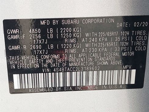 Used 2020 Subaru Outback Premium image 37