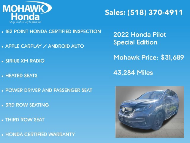 Used 2022 Honda Pilot Special Edition image 8