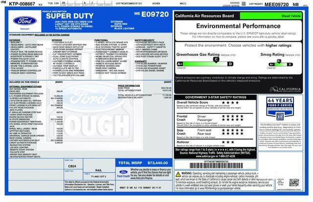 Used 2021 Ford F250 Lariat w/ Lariat Ultimate Package AWD/4WD image 59